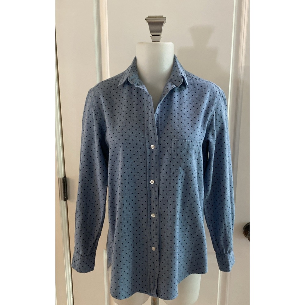 Grayson The Hero Button Up Shirt Womens Size 1 (XS/S)  Polka‎ Dot Classic